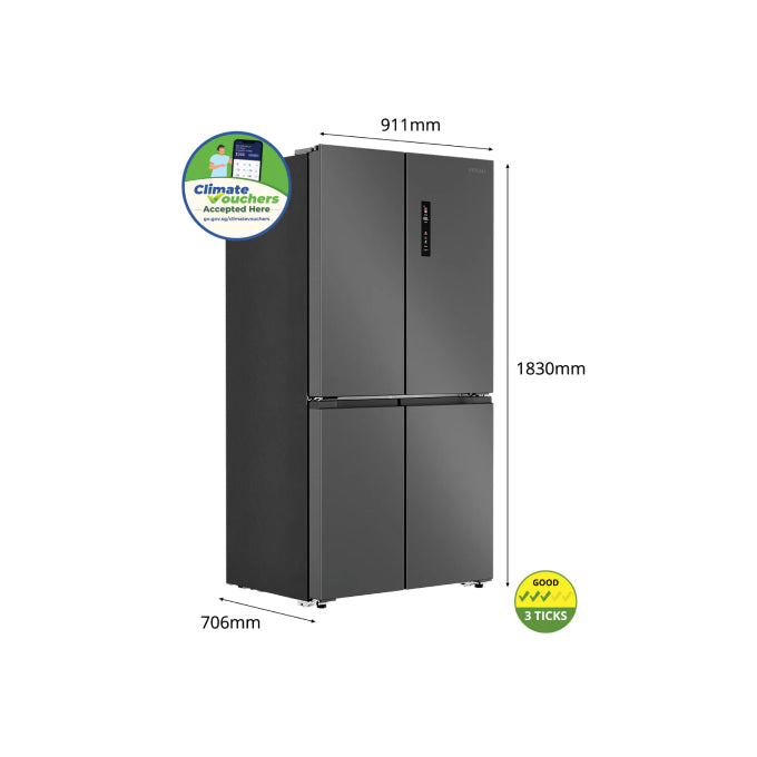 PRISM+ PureFresh FDR 570 Four Door Refrigerator – PRISM+ Singapore