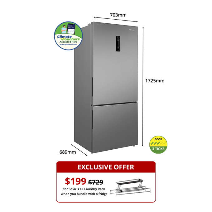 PRISM+ PureFresh BMF 420L Refrigerator – PRISM+ Singapore