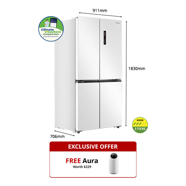 PRISM+ PureFresh FDR 570 Four Door Refrigerator – PRISM+ Singapore