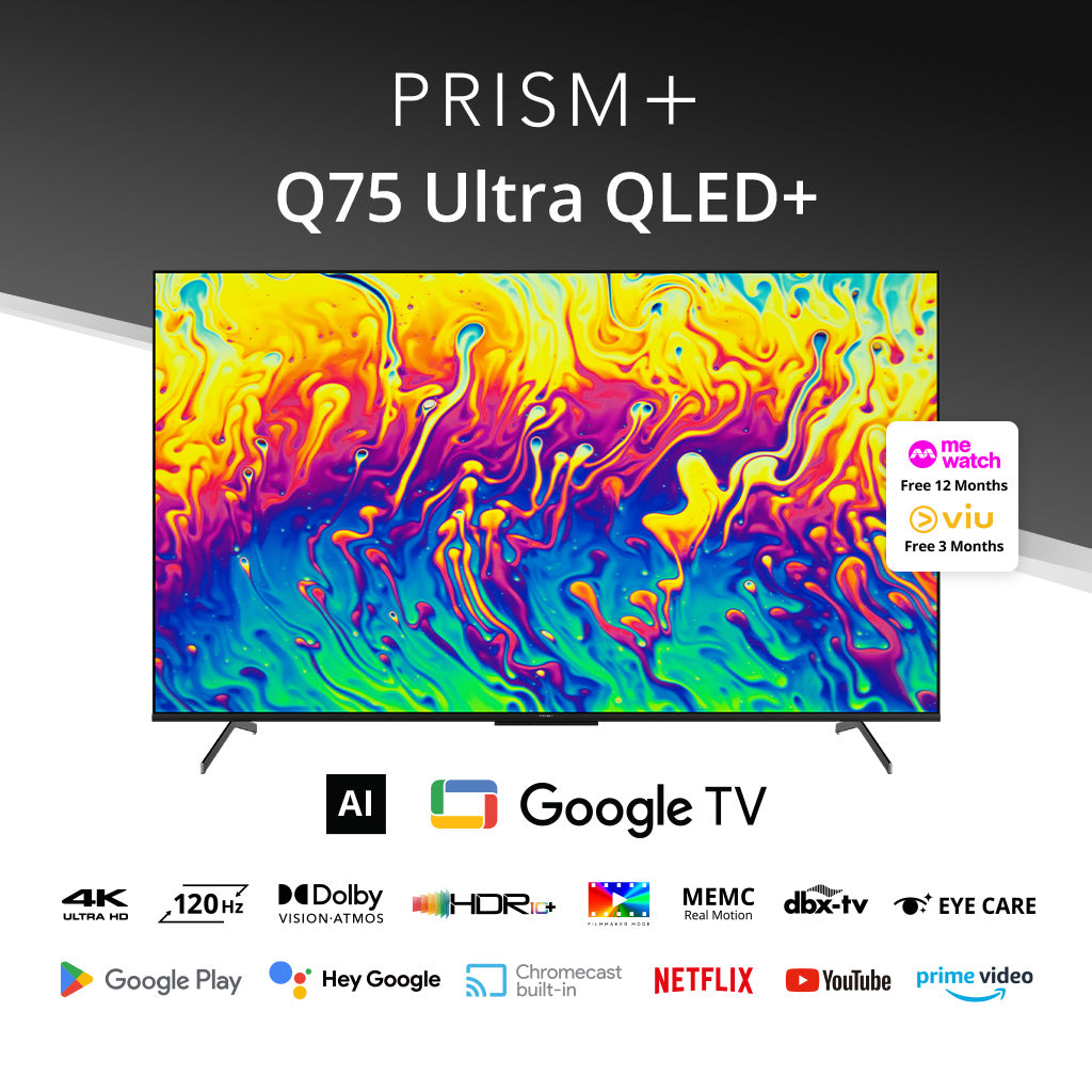 PRISM+ Q75 Ultra - QLED+ 4K AI Google TV