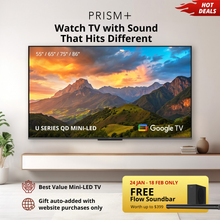 PRISM+ U65 QD Mini-LED 4K AI Google TV
