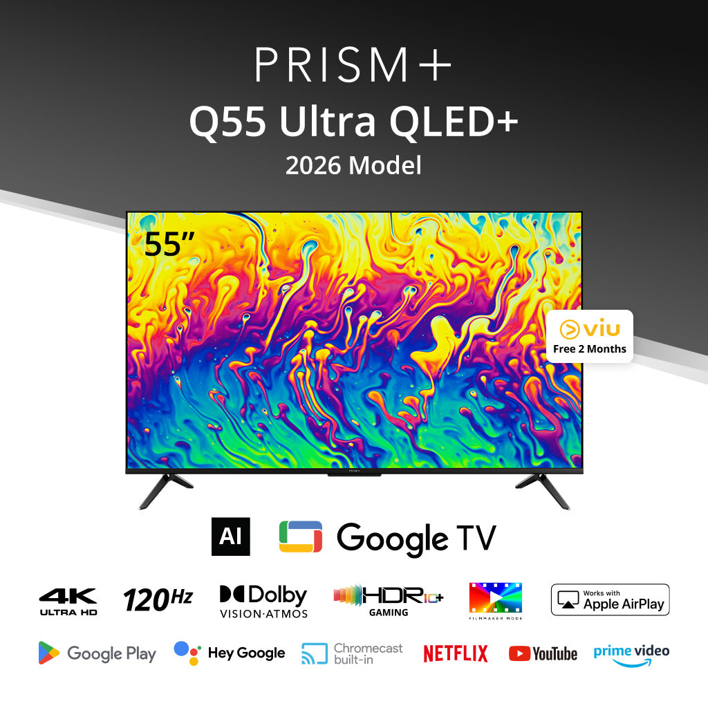 PRISM+ Q55 Ultra QLED+ 4K AI Google TV 2026 Model