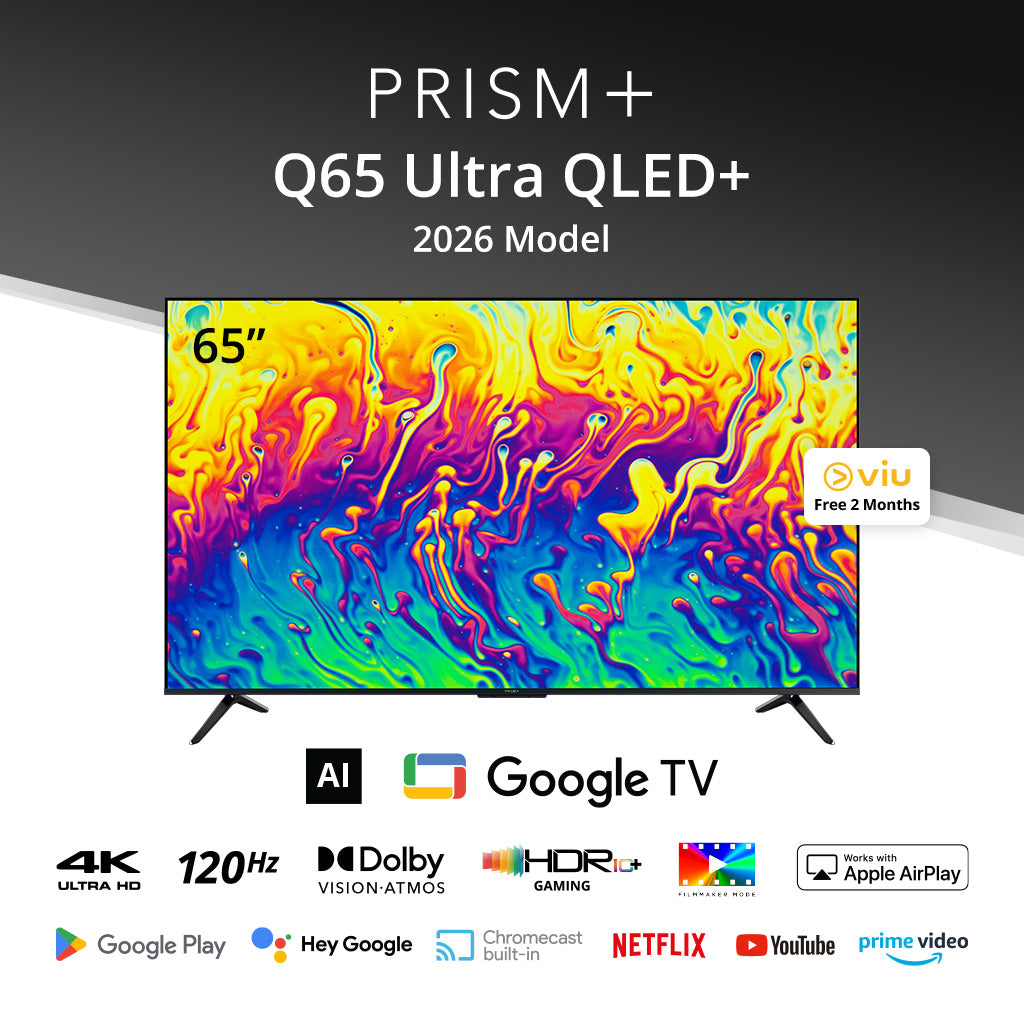 PRISM+ Q65 Ultra QLED+ 4K AI Google TV 2026 model