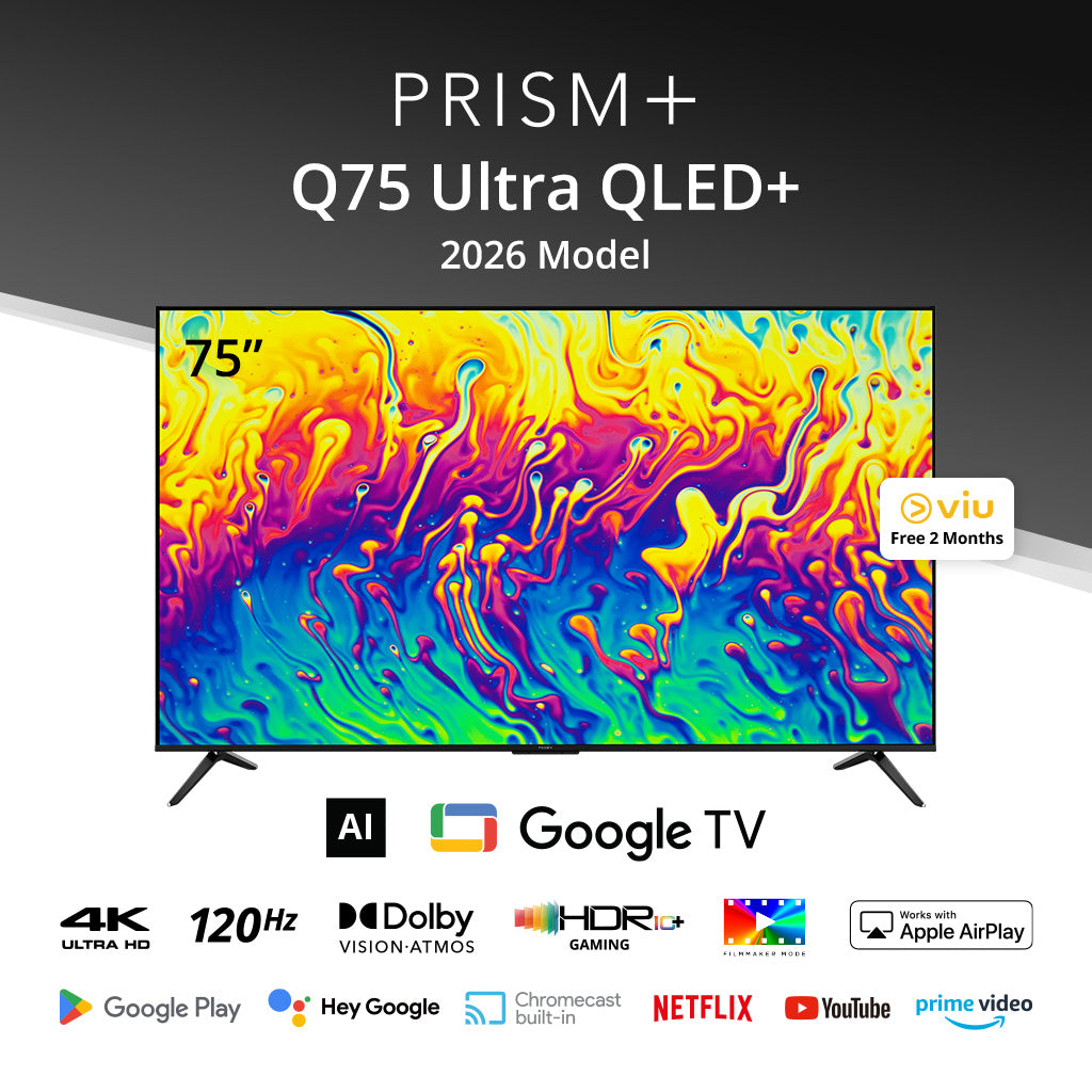 PRISM+ Q75 Ultra - QLED+ 4K AI Google TV 2026 Model
