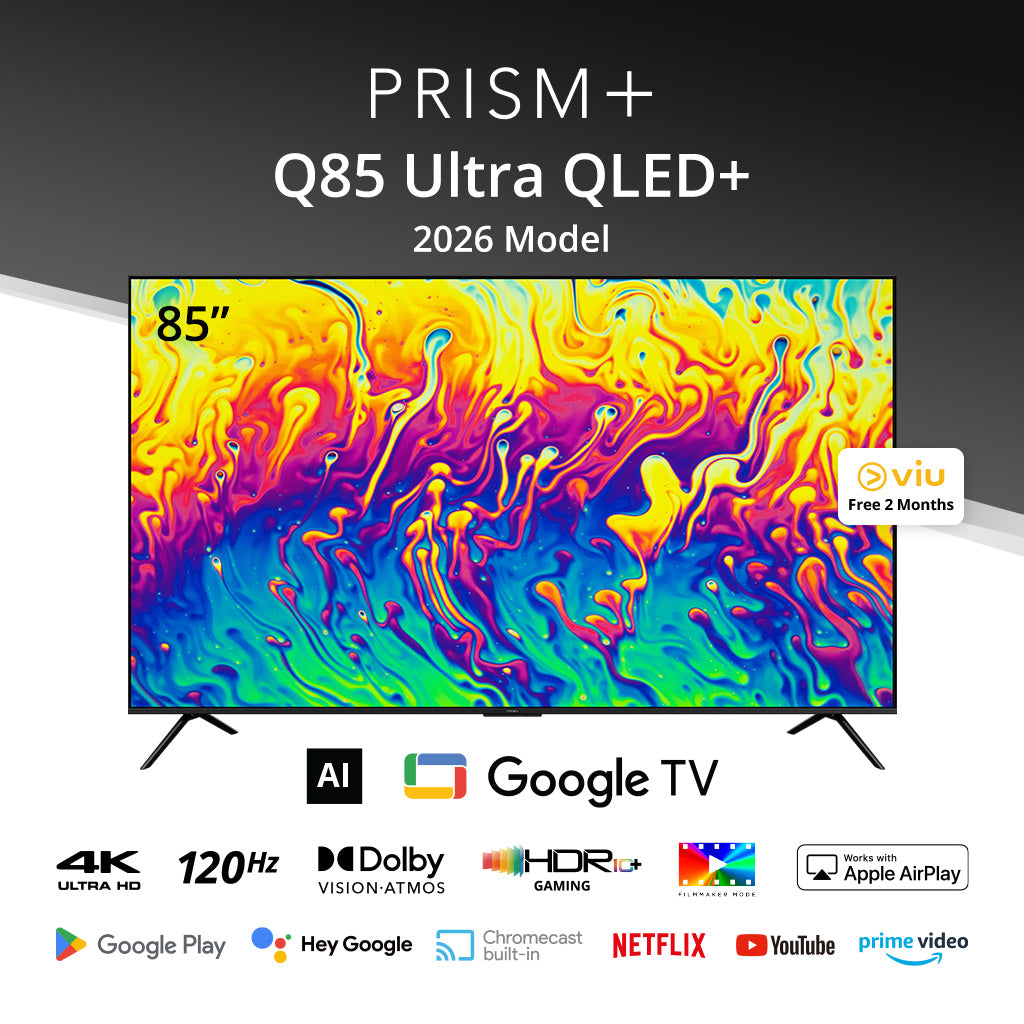 PRISM+ Q85 Ultra QLED+ 4K AI Google TV 2026 Model